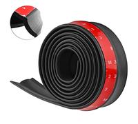 Protezione per Labbro Auto 2,5m 98 Pollici Protezione in Gomma Lip Splitter Spoiler Mento Splitter Universale 60 mm Larghezza con Nastro