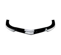 Protezione per laterale MISURA Per Benz W204 S204 C63 AMG 2011-2014 Auto Diffusore Spoiler Lama Body Kit GuardFront Paraurti Lip Splitter Auto Paraurti Anteriore Spoiler Labbro(Glossy Black)