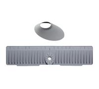 Protezione per lavello da cucina in silicone, 69,9 cm | Paraspruzzi per lavello, per casa, bagno, asciugatura delle lenti, intorno e sotto