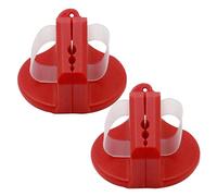 Protezione per le dita per martellare il supporto per chiodi Protezione per le mani Strumento di sicurezza per la lavorazione del legno Protegge dita durante l'inchiodatura 2 pezzi Rosso