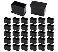 Protezione per le gambe della sedia da 30 pezzi, copertura per le gambe del tavolo e della sedia, protezione per il pavimento delle gambe della sedia in gomma, cuscino rettangolare per mobili