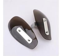 Protezione per le mani Moto 1Pair Smoke Clear Handle Bar Hand Guard Cold Protector Wind Deflector Shield Per (Smoke color)