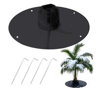 Protezione per le radici degli alberi, coperta termica a 3 strati, copertura termica per piante, resistente alle intemperie, copertura per piante con design antigelo, uso esterno per giardino, cortile