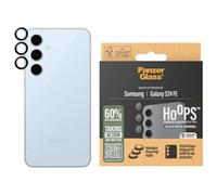 Protezione per lenti PanzerGlass nera per Samsung Galaxy S24 FE.