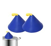 Protezione per manico in silicone triangolare - Protezione a mano con bottone presa maniglia, 2 pezzi anti-bruciore, supporto e per cucina, sala da pranzo,