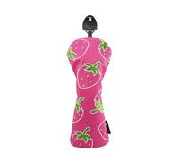 Protezione per mazza da golf | elegante design fragola | Protezione impermeabile e resistente all'usura per campi da golf, guida range, allenamento all'aperto, tornei e club house