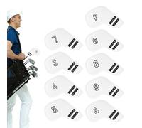 Protezione per mazza da golf | spessa custodia protettiva in pelle PU, 9 pezzi morbidi per mazza da golf - per putter in legno da fairway su Driving Range e campo da golf per uomini e donne