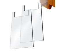 Protezione per mobili, 2 pezzi di stabilizzatori in acrilico chiaro e trasparente, fermaporta da parete per mobili, per presa di corrente, divano, letto, armadio, appartamento, casa, hotel, pavimento