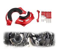 Protezione per moto Cassa Del Motore Motociclo Statore Frizione Della Copertura Guardie Pad Paratelaio Protector Per HONDA CB400X CB400F CB500X CB 400X 400F(Red)