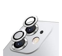 LucBuy Protezione per Obiettivo Della Fotocamera per iPhone 12/11/Pro/Max/Mini, Pellicola per Schermo con Lente Circolare in vetro Temperato HD in Lega di Alluminio,Anti-graffio Facile Installazione