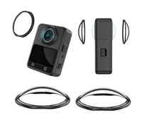 Protezione per obiettivo per DJI Osmo 360, copriobiettivo PC Copertura protettiva per occhiali rimovibile per fotocamera nti-Scratch Antipolvere Occhiali protettivi panoramici Accessori per fotocamera