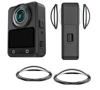 Protezione per obiettivo per DJI OSMO 360, custodia protettiva HD PC copertura protettiva per occhiali rimovibile per fotocamera antigraffio e anti-appannamento per fotocamera panoramica OSMO360