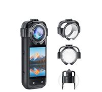 Protezione per obiettivo per Insta360 X5, copriobiettivo in vetro protettivo a specchio anti-appannamento antigraffio a scatto per Insta 360 X5 Action Camera