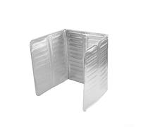 Protezione per olio per cucinare, schermo a tre pannelli in lamina di alluminio per schizzi di grasso, schermo regolabile per padella e piano cottura, copertura anti schizzi per cucina