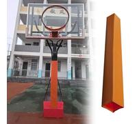 Protezione per pali della cantina, copertura portatile in schiuma per colonne da garage in metallo, protezione per tutte le stagioni per campi sportivi, palestre e campi scolastici (arancione, 14 x 14