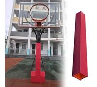 Protezione per pali della cantina, copertura portatile in schiuma per colonne da garage in metallo, protezione per tutte le stagioni per campi sportivi, palestre, giardini scolastici (rosso, 15 x 15