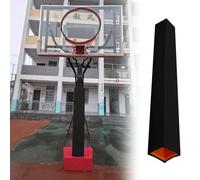 Protezione per pali della cantina, copertura portatile in schiuma per colonne da garage in metallo, protezione per tutte le stagioni per campi sportivi, palestre, campi scolastici (nero, 8 x 8 cm)