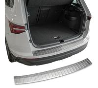 Protezione per paraurti in acciaio inox opaco, compatibile con Skoda Karoq | NU7 | anno di costruzione dal 2017 > | qualità premium di RECAMBO, battitacco