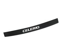Protezione per Paraurti Posteriore per Auto per Suz-uki Celerio, Accessori per Adesivi Decorativi per Strisce di Bagagliaio AntiGraffio in Fibra di Carbonio,Black
