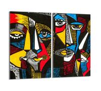 Protezione per piano cottura in vetro 2x30x52 Pop Art