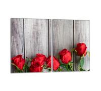 Protezione per piano cottura in vetro 2x40x52 Rose