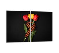 Protezione per piano cottura in vetro 2x40x52 Rose