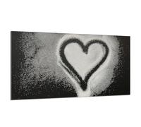 Protezione per piano cottura in vetro 90x52 Cuore