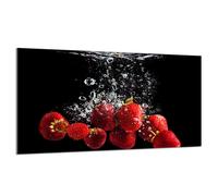 Protezione per piano cottura in vetro 90x52 Fragole