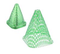 Relaxdays Set da 24 Protezioni per Piante, Coni Protettivi Antilumaca e Anti Gelo, HxLxP: 22 x 19 x 19 cm, in PVC, Verde