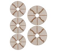 Protezione per Piante - Griglia per Fioriera Tagliabile da 5 Pezzi, Copertura per Terreno per Vaso Tagliabile, Coperture in Rete Perforata per Protezione delle Radici delle Piante A Prova di | P