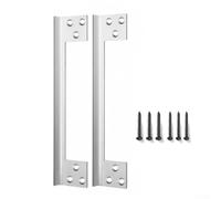 Protezione per porta a forma di L, in acciaio inox per una maggiore sicurezza, protezione per telaio della porta d'ingresso forzata, adatta per porte con apertura a destra o sinistra, 7 (argento)