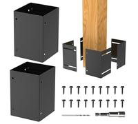 Protezione per posta, antiruggine, gamma regolabile da 8,3 a 15,2 cm, staffa impermeabile per recinzioni in legno, pergole, gazebo, padiglioni, ringhiere
