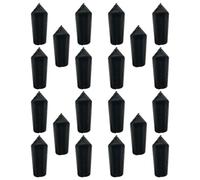Protezione per Punte Freccette accessorio 24 pezzi, in Plastica Nera | Raddrizzatore per Freccette, Forniture per Tabellone Freccette, 0,8x0,4x0,4cm, per Uso Club