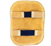 Protezione per saldatura in pelle bovina con supporto in alluminio per protezione ad alte temperature, dispositivo di protezione per saldatura resistente al calore per saldatori