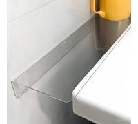 Protezione per Scale 60 80 90 100 106 110Cm Protezione Trasparente | Adesivo Resistente Pannelli Chiusura Alzate Scale Giorno, Profilo L Chiudere Gli Spazi Vuoti(7Pcs,W80xH25cm (32x10in))