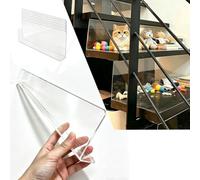 Protezione per Scale 60 80 90 100 120Cm Autoadesivo Fessure Delle Scale | Protezione Resistente All'acqua Quasi Invisibile Fessure Delle Scale Barriera Sicurezza Scale(7Pcs,W110xH28cm (44x11in))