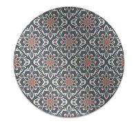 Protezione per Sedie a Rotelle ø100 cm Rotondo Resistente ai Danni PVC Vinile per Ufficio a Casa Facile da Pulire Impermeabile Antiscivolo Protezione di Pavimenti - Motivi mandala