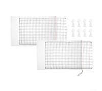 Protezione per skimmer per piscina con rete in acciaio inossidabile e coulisse elastica per evitare che i detriti intasino efficacemente filtri e pompe della piscina (45 x 30 cm)