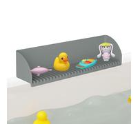 Protezione per spruzzi per vasca da bagno | Protezione per spruzzi per,Vassoio in silicone antiscivolo con protezione di overflow e organizzatore di giocattoli per tutti i piccoli e,