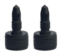 Protezione per stecca da biliardo in lega di alluminio, confezione da 2 pezzi, tappo a vite con guarnizione ermetica per prevenire la polvere, compatibile con vari tipi di giunzioni, colore nero (per