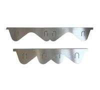 Protezione per stufa: fessura in acciaio inossidabile, copertura spaziale | Set di 2 protezioni per bordi del forno retrattili, per piani cottura, piani cottura, crepe nel lavello, protezione dal calo