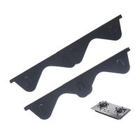 Protezione per stufe - Copertura per fessure in acciaio | Set di 2 protezioni retrattili per piano di lavoro della cucina, piano cottura, forno a microonde