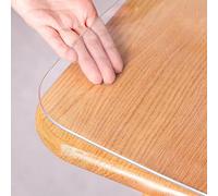 Protezione per tavolo trasparente resistente da 3 mm, facile da pulire, per sala da pranzo e feste, 101,6 x 137,1 cm / 39.6x54in, protezione elegante e resistente