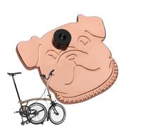 Protezione per telaio della bicicletta, protezione per telaio della bicicletta, in lega di alluminio, design con viso di cane, antiruggine, per anteriore, conducente, pendolarismo, mountain