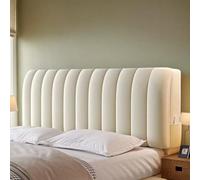 Protezione per testiera in morbido velluto con design antiscivolo e motivo a righe verticali, per camera da letto, camera degli ospiti e camera d'albergo
