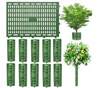 Protezione per Tronco d'albero, in plastica Flessibile, espandibile, Durevole, Contro la Corteccia delle Piante Proteggere Gli Alberi da decespugliatori e Piccoli (Verde)