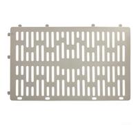 Protezione per tronco d'albero in plastica PP con espansione regolabile per crescita stagionale e prese d'aria perforate per sostenere uno sviluppo sano (marrone)