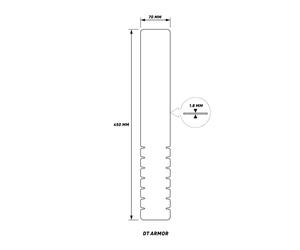 Protezione per tubo obliquo della bicicletta MTB DT Armor Zefal ( L )