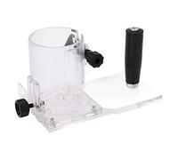 Protezione per Utensili Elettrici, Scudo Trasparente in Plastica, Base Resistente per Fresatrice Legno - Alta Resistenza, Controllo Preciso, Accessorio Pratico per Falegnameria