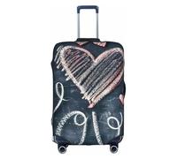 Protezione per valigia con scritta "Ti amo" e cuori, ideale per viaggi e vi